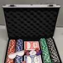 Boyzhood Poker Chips,200Pcs Poker Set with Aluminum Travel Case,11.5 Gram Poker Chips Set for Texas Holdem Blackjack Gambling