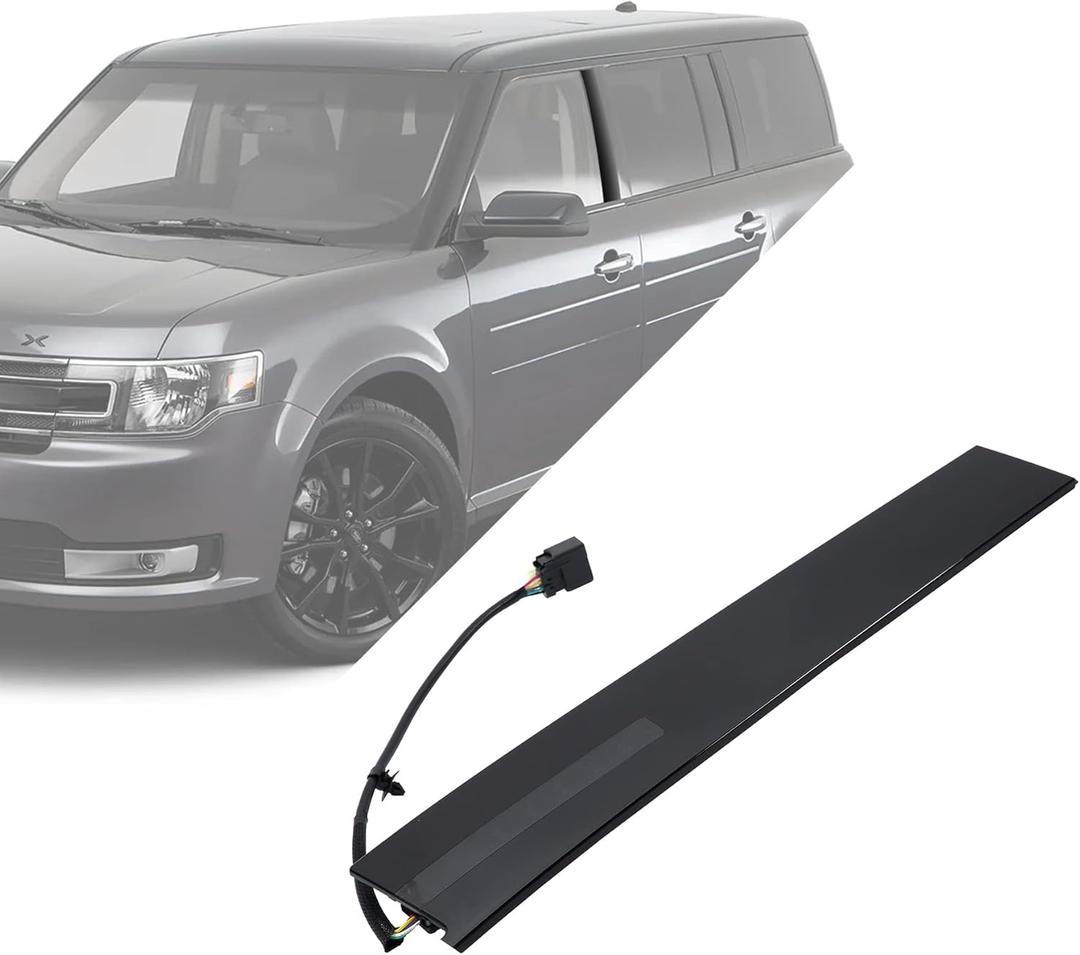 Keyless Entry Keypad, Compatible with 2011-2019 Ford Flex, B Pillar Door Trim Molding, Front Left Driver Side, Replaces# BA8Z-7420555-AC, Keyless Entry Door Panel, Pillar Moulding Panel Door Trim