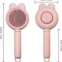 Zoocozy Cat Brush for Shedding, Dog Deshedding Brush, Pet Hair Removal Tool for Puppy Pitten(Pink)