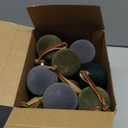 PullCrease 40 Pcs Velvet Christmas Balls Flocked Christmas Tree Hanging Ornaments Neutral Shatterproof Plastic Velvet Ball for Xmas Tree Decor(Gray, Sage Green, Hunter Green, Cream)