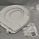 Little2Big Toilet Seat with Built-In Potty Training Seat, Slow Close, Durable Plastic, Made in USA, ROUND, White