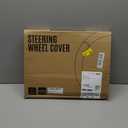 PIC AUTO Steering Wheel Cover, Green Sparkly Crystal Bling Glitter with Leather, Universal Fit 14.5"-15.5" Car Steering Wheels for Girls & Women, Anti-Slip Wheels Cover for Cars, Trucks, Van, SUVs