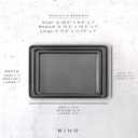 BINO Bakeware Nonstick Cookie Sheet Baking Tray Set, 3-Piece - Gunmetal | Non Stick Baking Pans Set | Carbon Steel Tray Bakeware Sets | Oven Safe | Cookie Sheet Pans | Food-Safe