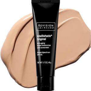 Revision Skincare Intellishade Original SPF 45, Anti-Aging Tinted Sunscreen for Face, Daily Moisturizer with SPF, Anti-Wrinkle with Peptides & Vitamin C, Hydrating Broad-Spectrum Sunscreen, 1.7 oz
