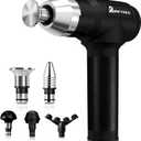 Deep Tissue Massage Gun for Athletes with Metal Heads,90W High-Powered Brushless Motor, 60lbs Stall Force,12 Hrs Battery Life for Professional Therapist Use,Relieve Sore Muscles and Stiffness-R20