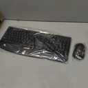 Wireless Keyboard and Mouse Combo, Full-Sized 2.4GHz Wireless Keyboard with Comfortable Palm Rest and Optical Wireless Mouse for Windows, Mac OS PC/Desktops/Computer/Laptops (Black)