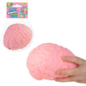 ORB Easy Sqweezy Jumbo Brainy - Squeeze This Big, Fun, Squishy, Slow Rising, Extra Soft Giant Brain for Stress Relief - Original Sensory / Fidget Novelty Toy and Gift for Kids and Adults