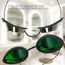 200nm-2000nm Laser Protection IPL Safety Glasses, See-through Anti Fog UV400 Absorption Filtering Eye Protection Goggles, OD4+ for Tanning Hair Removal Eye Protection
