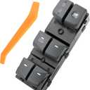 93570-3X031RAS Gray Master Power Window Switch Compatible with Elantra 2011 2012 2013 2014 2015 1.8L 2.0L L4(AUTO Down)