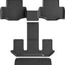 Auxko All Weather Floor Mats Cargo Mat Back Seat Mat Fit for Mazda CX90 6&7 Seat 2026 2025 2024 TPE Floor Liner Trunk Mat CX90 Accessories All Season Odorless Anti-Slip Black
