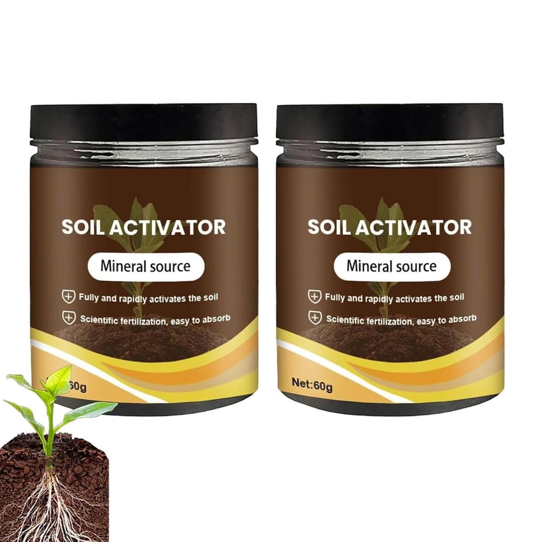 Soil Activators,Organic Soil Activators and Plant Fertilizers,Garden Beds for Cultivation,Potting Mix and Seedling Compost, Promoting Plant Rooting 60g 2PCS
