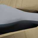 Memory Foam Wedge Pillow, Contoured Firm 50D Support, Double Grey