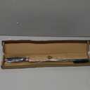 Slicing Carving Knife, 12" Brisket Knife, Ergonomic Handle Design, for Cutting BBQ Turkey Ham Rib Roast Beef with Sharpener. (Curved Smooth Handle)