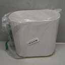 ELPHECO Bathroom Trash Can with Lid 2 Gallon Sensor Garbage Can, Automatic Trash Bin, Motion Sensor Trash Can, IPX5 Waterproof Plastic Wastebasket for Bathroom, Bedroom, Kitchen, Office, White Gold