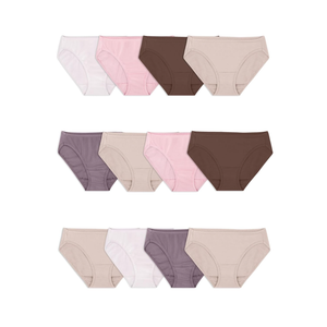 Fruit of the Loom Women's Eversoft Cotton Underwear Multipacks, Tag Free & Breathable, Plus Size 7