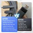 2 x Starlink Cable End Caps, 2 PCS Starlink Cable Protection Caps Compatible with Starlink Gen 2 Cable End Cap Starlink Accessories-Gray