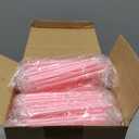 FoldTier 1000pcs 5 Inch Pink Cocktail Straws 0.24" Diameter Cute Disposable Individually Wrapped Plastic Straw for Coffee and Cocktail, Short Stirrers for Valentine Party, Bar, Wedding, Kitchen, Cafe