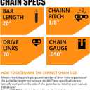20" Chainsaw Chain For Echo CS-590 TIMBER WOLF/CS-4400 72LPX70CQ, Poulan/Poulan Pro PP5020AV, PR5020203, 4000, 4200, 4400, McCulloch and More 3/8-.050-70DL(3 Chains)