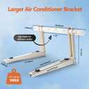 WeCooper Heavy Duty Mini Split Wall Mounting Bracket,Outdoor Air Conditioner Mount Condenser Bracket for 9000-36000BTU Universal Ductless Heat Pump,Compressors & HVAC Systems