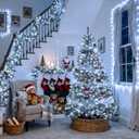 JMEXSUSS 66ft 200 LED White Christmas Lights Indoor Outdoor, Connectable String Twinkle Lights Outdoor Clear Wire Plug in for Bedroom House Fireplace Christmas Tree Decoration