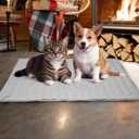 Self Warming Cat Dog Bed Mat, Cat Self Heating Mat, Non-Slip & Foldable for Dog/Cat Up to 50 lbs for Indoor Outdoor Non-Electric (36 x 23 in)