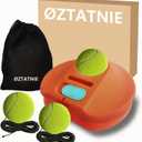 Tennis Practice Rebounder Tennis Trainer Set with String 3 Replacement Rebound Balls Solo Tennis Trainer Tennis Practice Training Tool Portable Tennis Practice Equipment (Small)