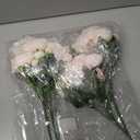 Peonies Artificial Flowers, 4 Packs Simulated Silk Peonies Flowers Fake, Mixed Pink Peonies Flowers Bouquet for Centerpiece Table Wedding Party Home Decoration, Champagne White