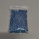 100Pcs Luminous Glass Beads Sky Blue 8mm Round Beads Glow Crystal Loose Beads with Rope for DIY Craft Bracelet Jewelry