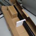 Black Curtain Rod-EUPLAR 1 Inch Long Curtain Rod with Decorative Square Finials, 72-144 Inch Adjustable Window Curtain Rods for Living Room,Kitchen