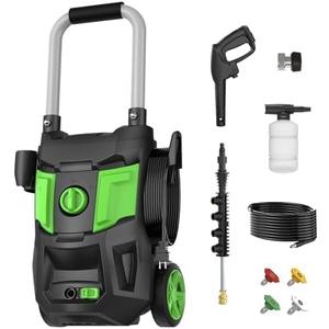 Pressure Washer -4800PSI Power Washer with Foam Cannon, High Pressure Cleaning Machine with 4 Connect Nozzles for Cars/Patio/Driveways/Home Cleaning