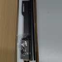 12" Valet Rod for Closet Pull Out (2 Pack, Black)