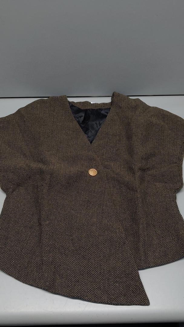 Women's Classic-Fit Shirt Drop Shoulder V-Neck Single Button Cardigan Size M