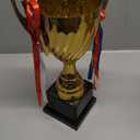 Trophy Cup - Large Trophy,Gold Award for Sports,Tournaments,Competitions,Soccer Football League Match Trophy,Other Teamwork Award
