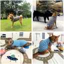 Dog and Cat Shirt in Tech Fabric with Luminous Print, Pet Clothes for Large, Medium, and Small Dogs, 2-Pack of Lightweight Functional t-Shirts (S8XL)