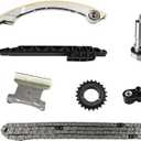 WATERWICH Engine Timing Chain Kit Compatible with Buick Chevrolet GMC Oldsmobile Pontiac Saab Saturn Malibu Replacement for 9-4201SA 94201SA 12635048 24461834