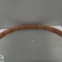 LYYYXGYP Round Wood Mirror 30 Inch Farmhouse Wall Mirror Wooden Framed Brown Circle Mirror for Bathroom Vanity Living Room Bedroom