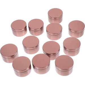 TEHAUX 21pcs Aluminum Candle Jars Airtight Lids Storage Containers for Candle Making for Travel Camping and Home Use and Sturdy Design