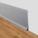 LSGCQ Vinyl Baseboard Molding Trim 4 Inch Self-Adhesive Vinyl Wall Base Peel and Stick Baseboard Trim Vinyl Cove Base Molding Trim for Home Office Floor Walls, 20Ft, Gray - Pack of 2