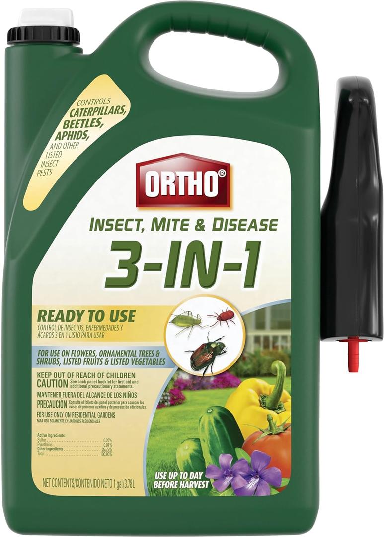 Ortho Insect Mite & Disease 3-in-1 Ready-To-Use 1 gal. (128 Fl Oz (Pack of 1))