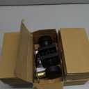 Goldenwarm Black Door Knobs Closet, Zinc Alloy Square Ball Matte Black Passage Door Knobs for Hallways, Kitchens, Heavy Duty Passage Door Knob Bulk - Modern & Stylish(5 Pack)