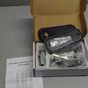 New Upgrade Double Sided Keyless Door Lock with Handle,Stainless Steel Waterproof Double Sided Keyless Door Lock (Black,with Large Cushion)