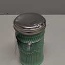 Tablecraft Sugar Shaker with Stainless Steel Top, 3.0625" x 5.75", Green