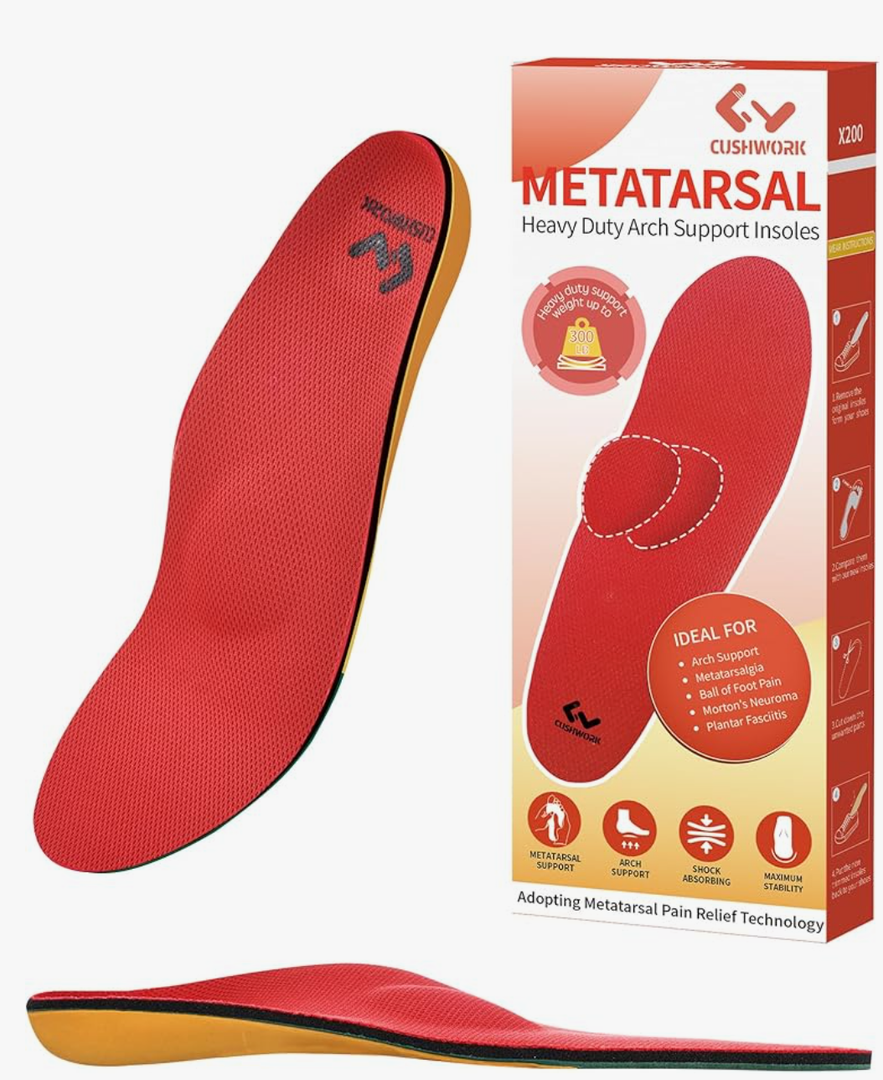 Metatarsalgia Insoles for Ball of Foot Pain,Morton's Neuroma,Arch Supports Insoles,Orthotic Insoles,Men Women Shoe Insert for Metatarsal,Foot Pain Relief ( Size 8 - 8.5 US Men's; Size 9.5 - 10 US Women's )
