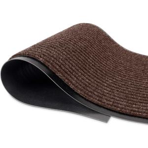 MaxMat Extra Large Commercial Floor Mat, 3 x 5 Feet Heavy Duty, Waterproof, Low-Profile, Easy to Clean, Rubber Entry Mat (Brown, 3 x 5 Feet)