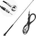 ASOOLL Black Boat Marine Radio Antenna FM AM Aerial 26.5 inch for Car Turk ATV UTV Yacht Tractor RV
