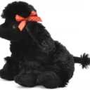 Unipak 2511SBK Lazeez Jr. Black Poodle, 8-inch Height, Black
