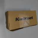 Kwikset Pismo Entry Door Knob with Lock and Key, Secure Keyed Handle Exterior, Front Entrance and Bedroom, Matte Black, Pick Resistant SmartKey Rekey Security and Microban