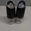 FORLIM Gravity Electric Salt and Pepper Grinder Set, Automatic Pepper Grinder Shakers Mill, Upgraded Batteries Powered Adjustable Coarseness with LED, One Hand Operation Perfect for Kitchen(Black)