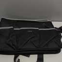 Ytonet Walker Basket with Tray, Detachable Walker Tray for Folding Walkers, Large Capacity Storage Basket with Phone and Crutch Holder, Water-Resistant Non-slip Walkers Accessories for Seniors (Black)