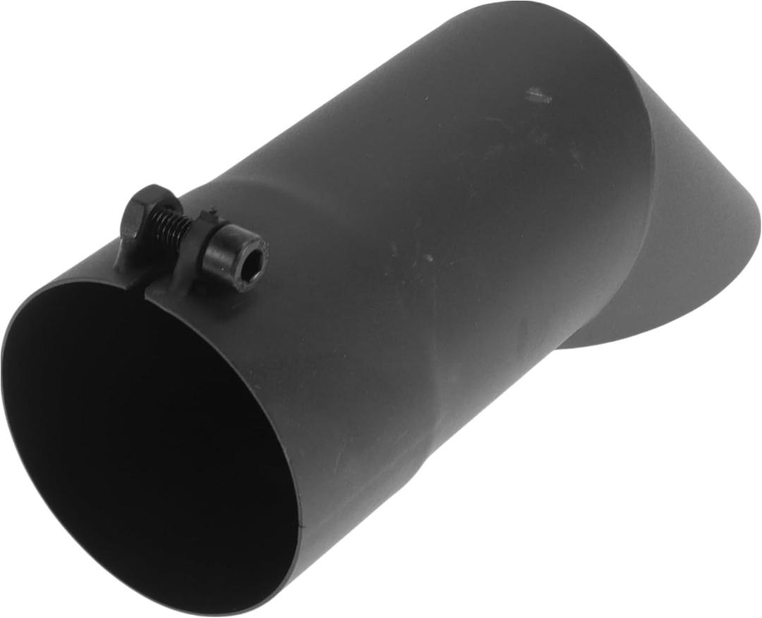 Motoforti 3.0 Inch ID Inlet Turn Down Exhaust Tip Surface Blasting Mandrel Bend Elbow Tube 9.1inch Overall Length Suitalbe for 3.0" OD Tailpipes Black